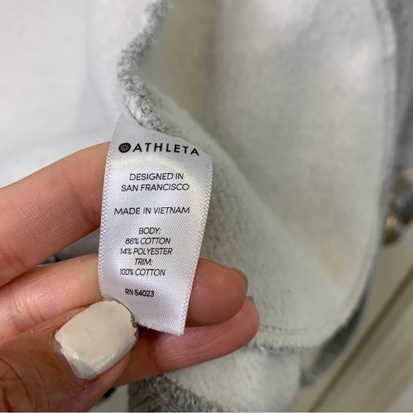 Athleta Prajna open front hoodie/sweater gray XXS - Picture 7 of 11